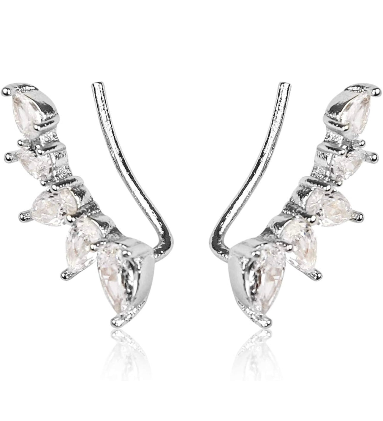 Teardrop Crawler Earrings