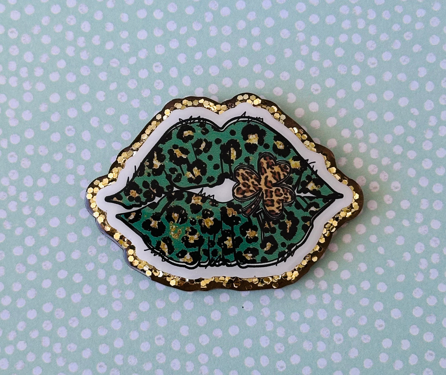 Shamrock Leopard Lips
