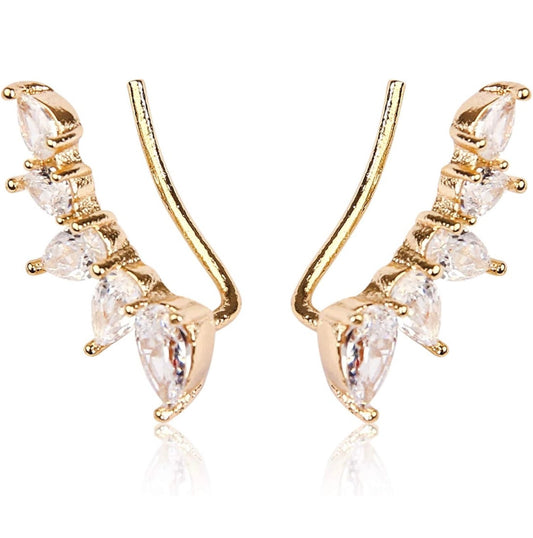 Teardrop Crawler Earrings