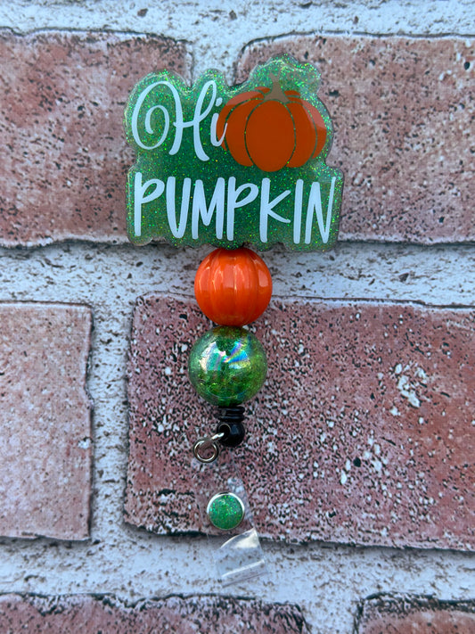 Hi Pumpkin Badge Reel