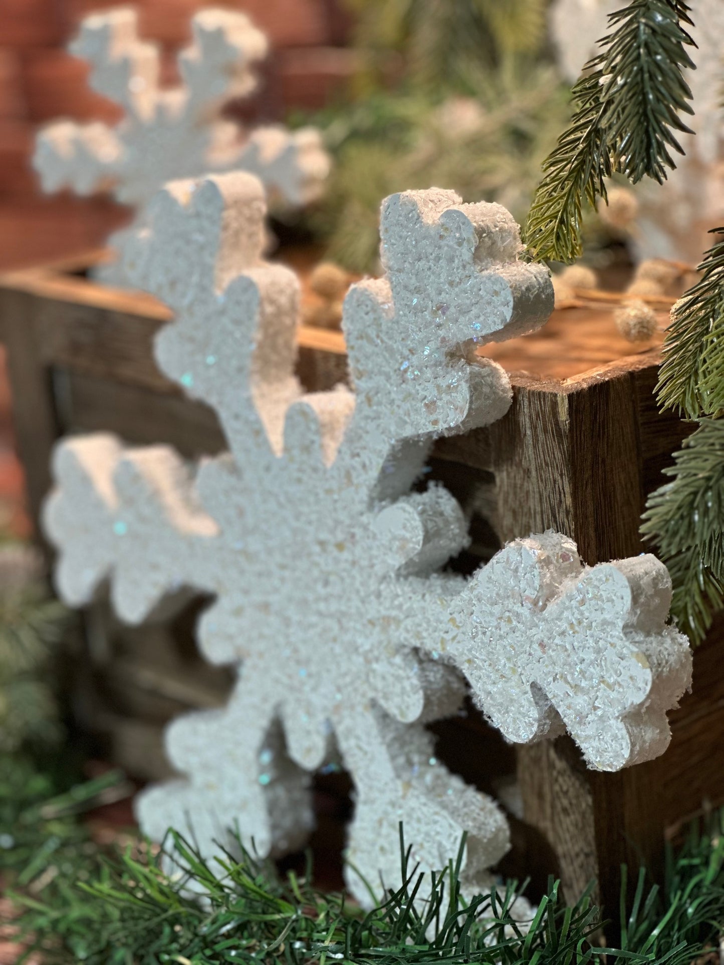 Wooden Snowflakes