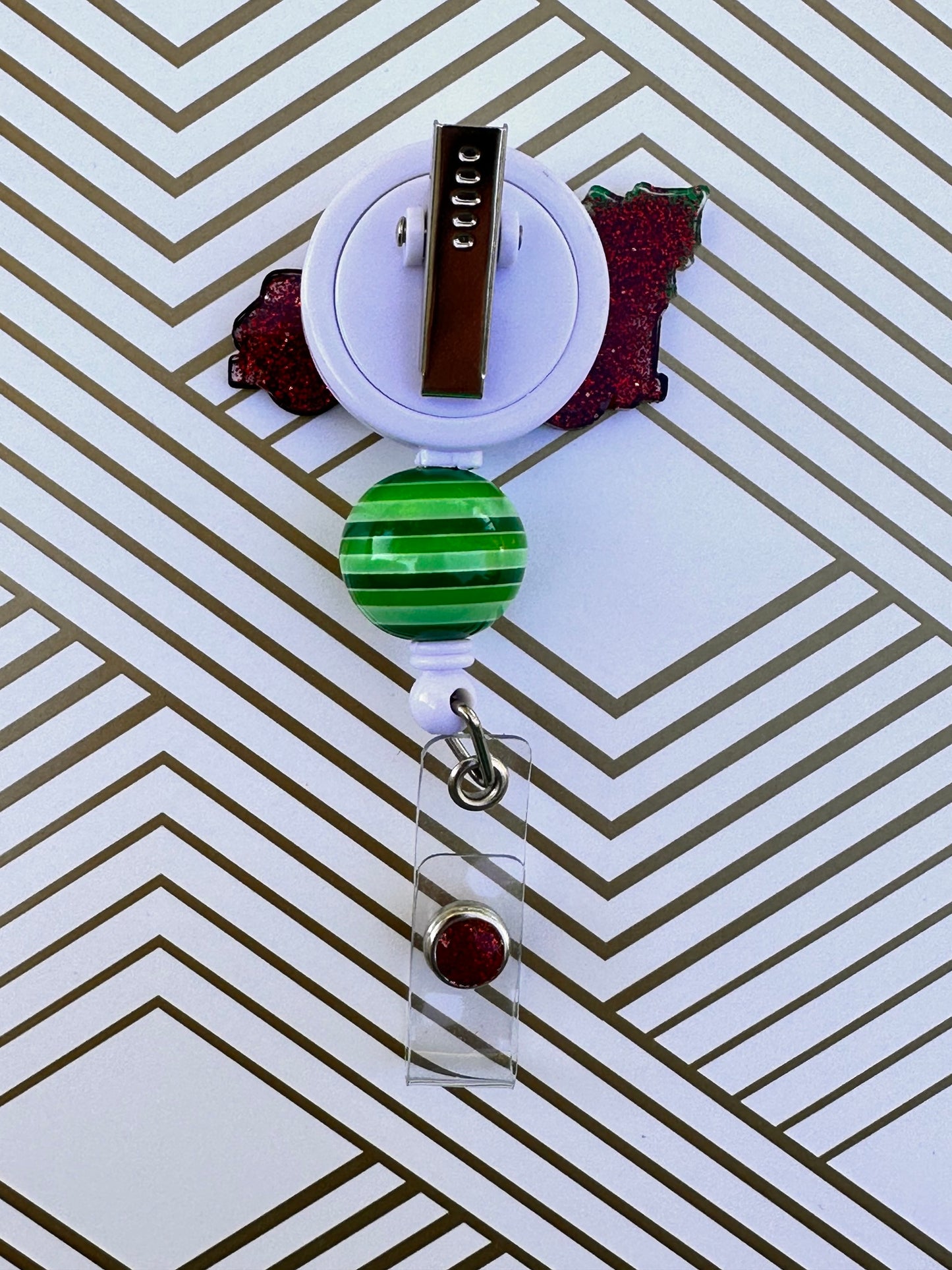 Christmas Truck Badge Reel