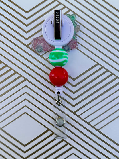 Christmas Car Badge Reel