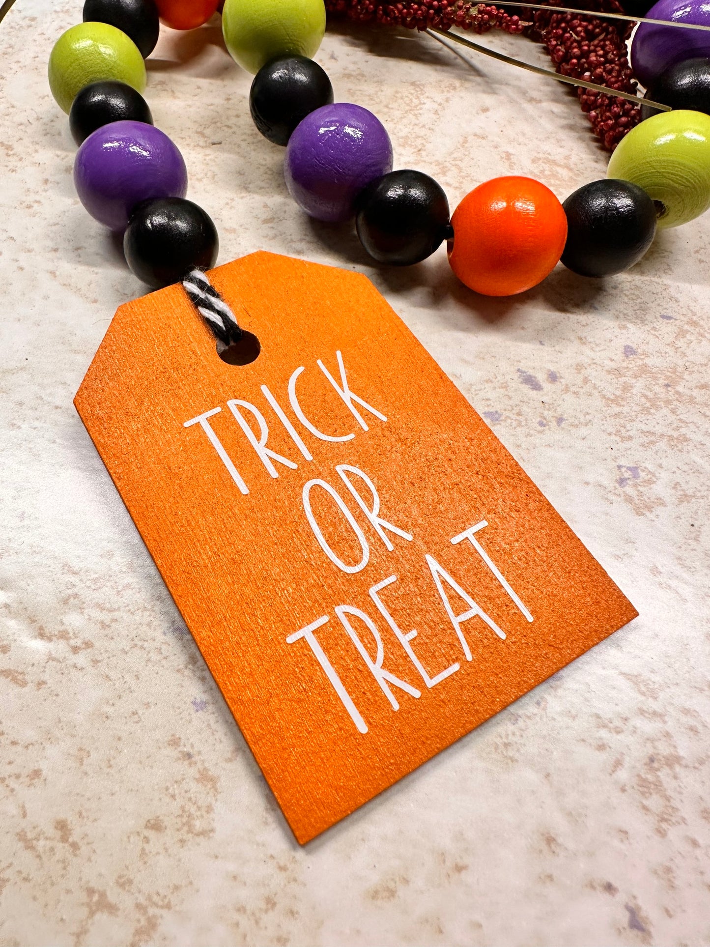 Trick or Treat Beaded Garland