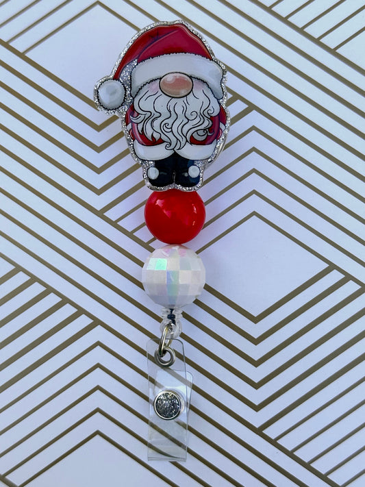 Santa Gnome Badge Reel