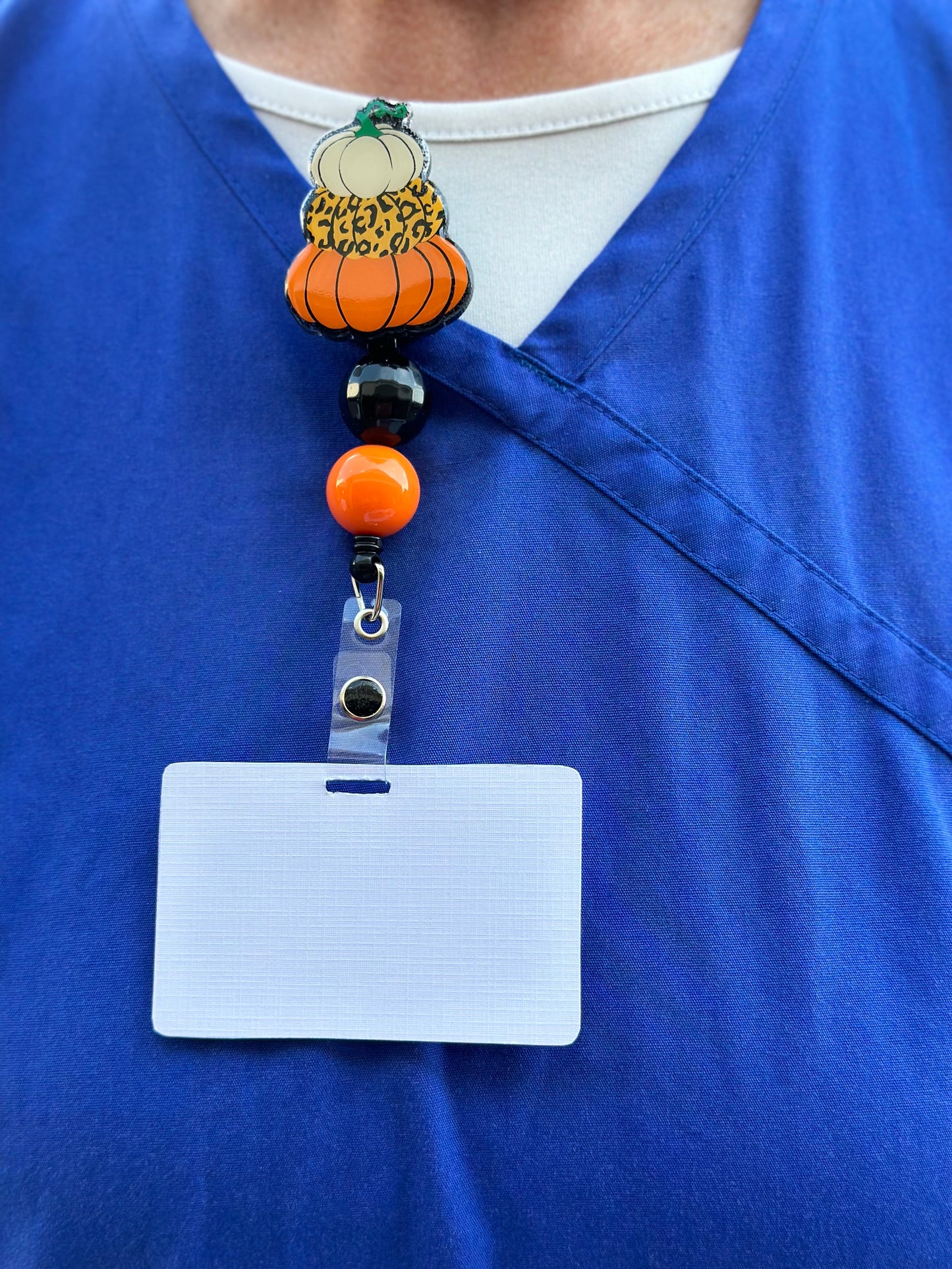 Stacked Pumpkins Badge Reel