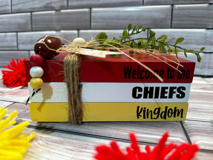 KC Chiefs Stacked Books