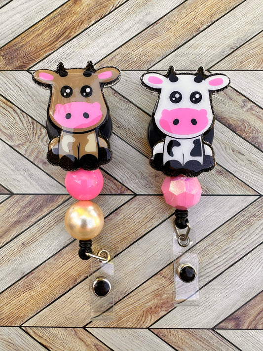 Cow Badge Reel