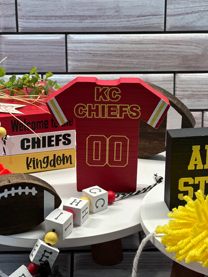 KC Chiefs Wooden Jersey