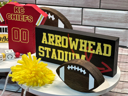 Arrowhead Stadium Wooden Sign