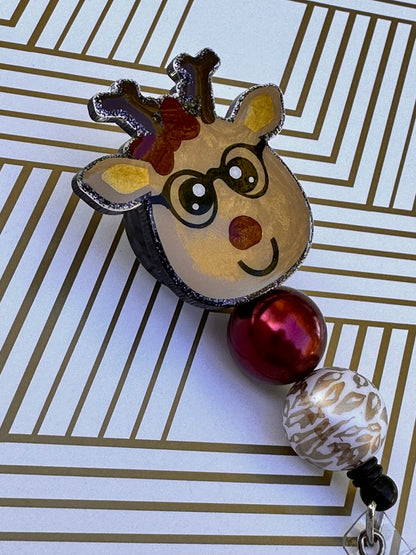 Reindeer Badge Reel