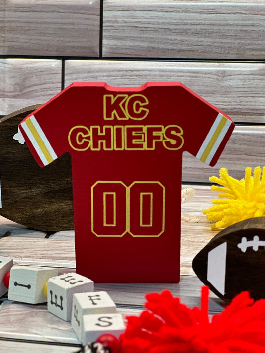 KC Chiefs Wooden Jersey