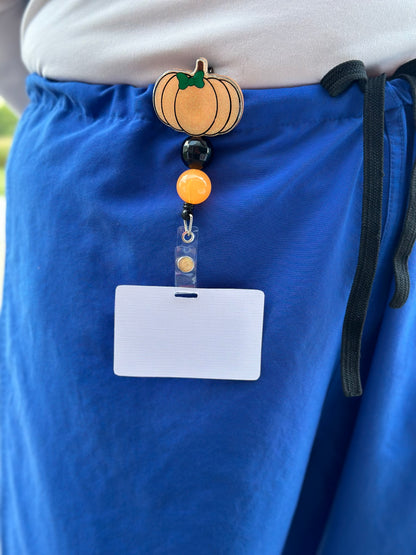 Pumpkin Badge Reel