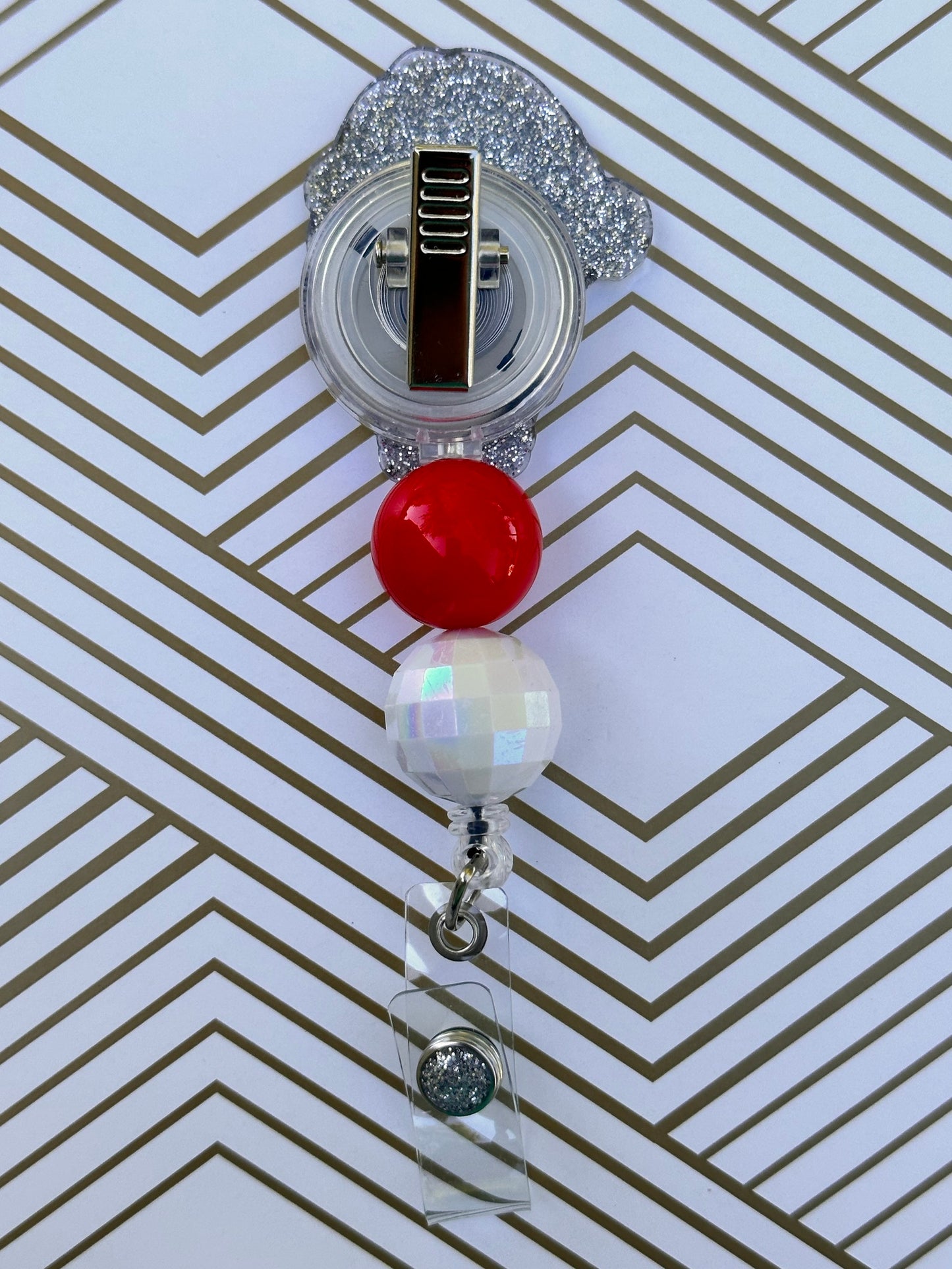 Santa Gnome Badge Reel