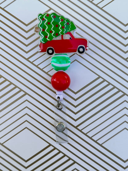 Christmas Car Badge Reel