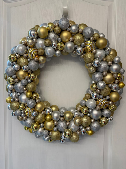 Gold/Silver Ornament Wreath