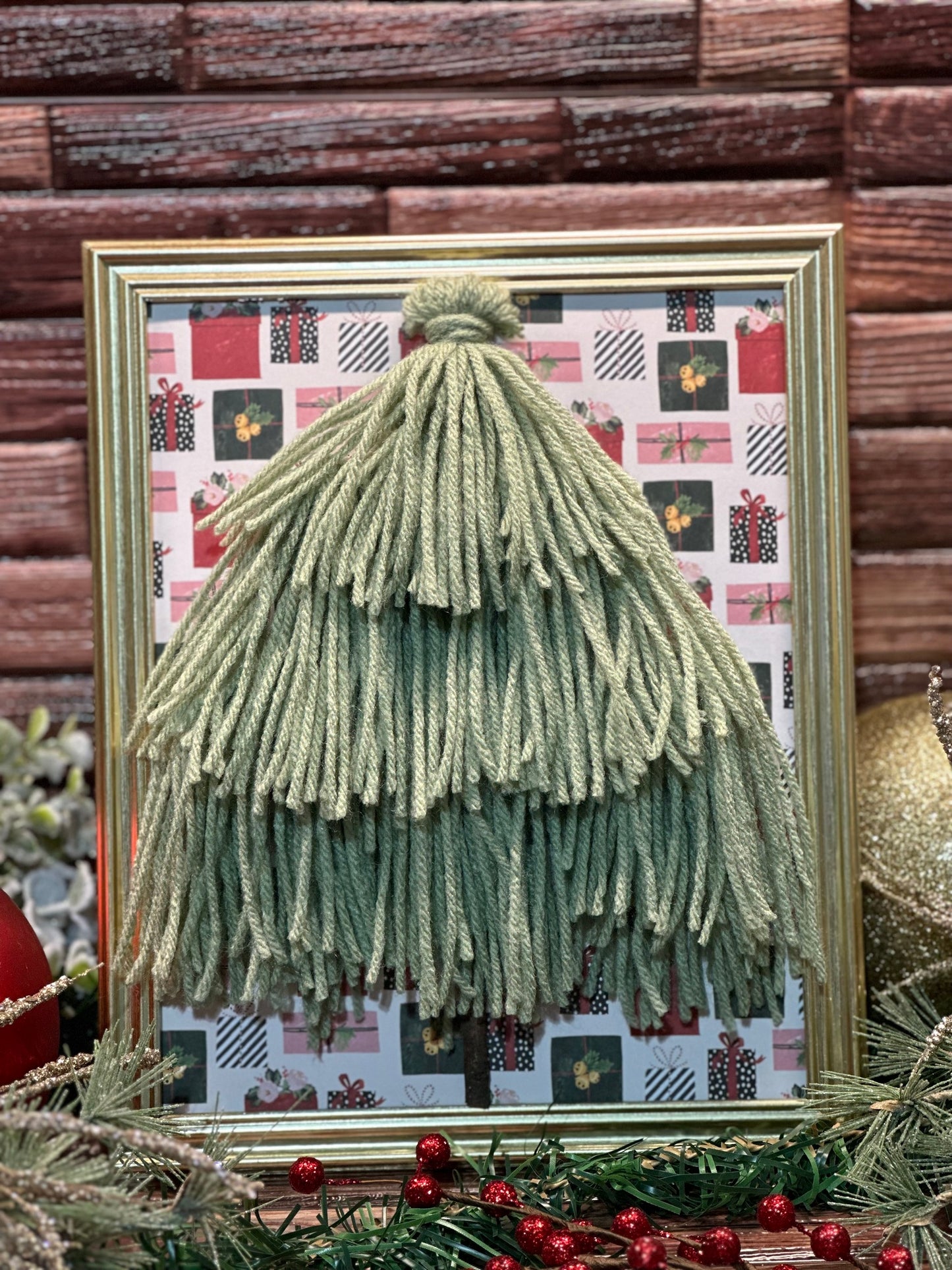 Tassel Christmas Tree Frame