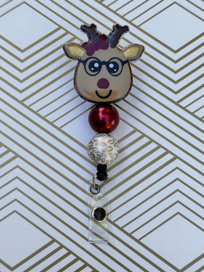 Reindeer Badge Reel