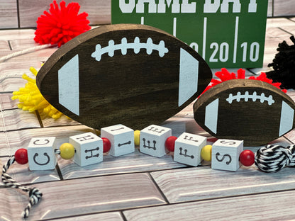 Chiefs Wooden Block Garland