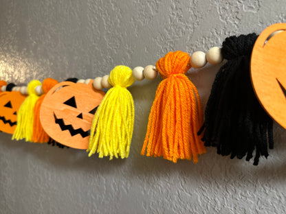 Pumpkin Tassel Garland