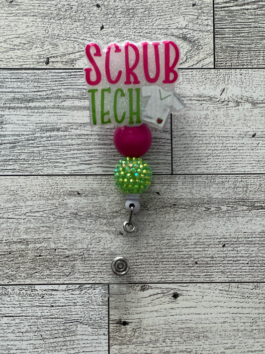 Scrub Tech Badge Reel