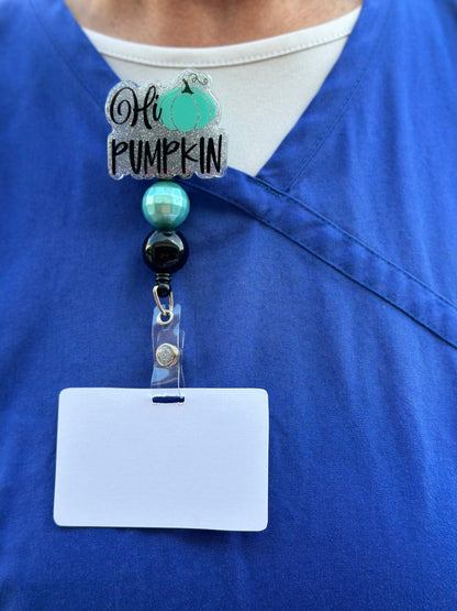 Hi Pumpkin Badge Reel