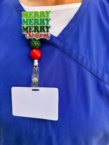 Merry Christmas Badge Reel