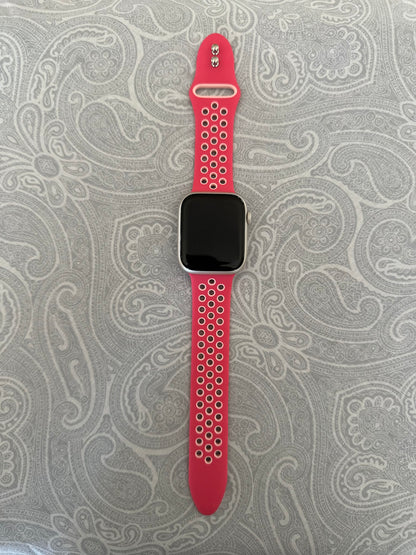 Pink Breathable Watch Band