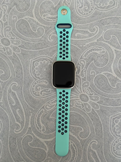 Aqua/Blue Breathable Watch Band