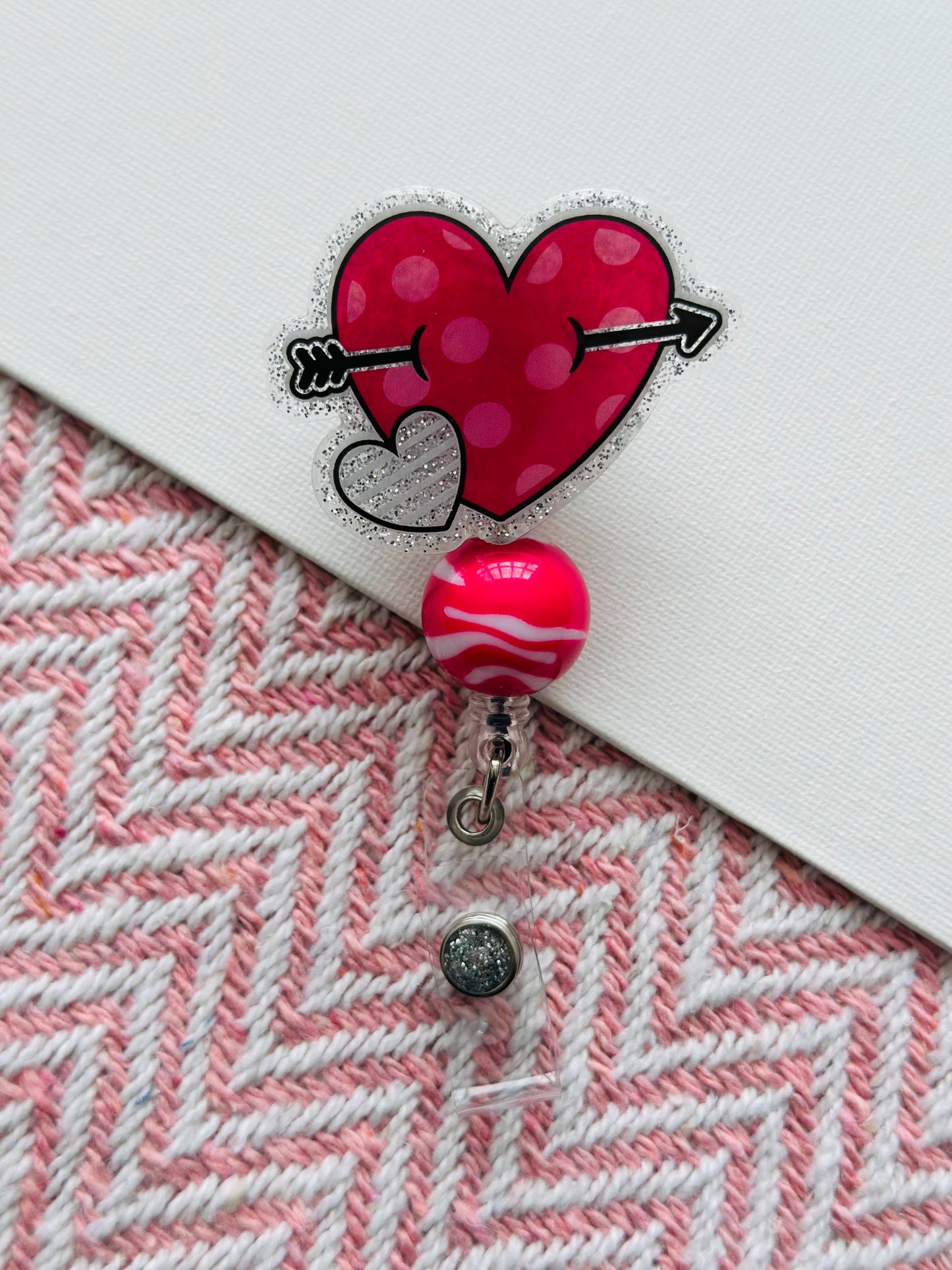 Heart with Arrow Badge Reel