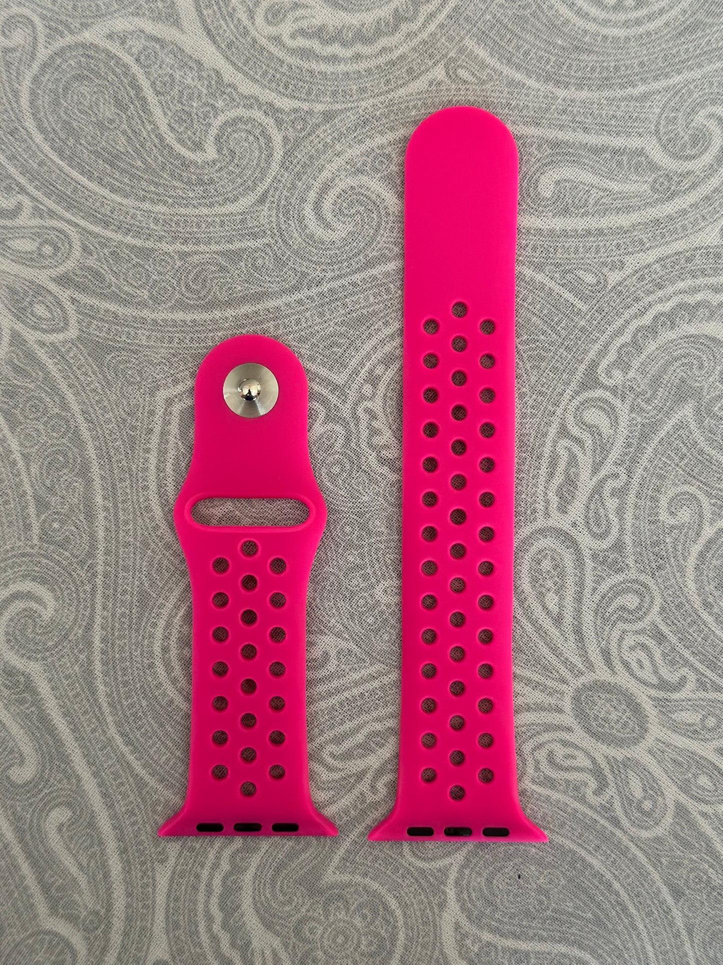 Hot Pink Breathable Watch Band