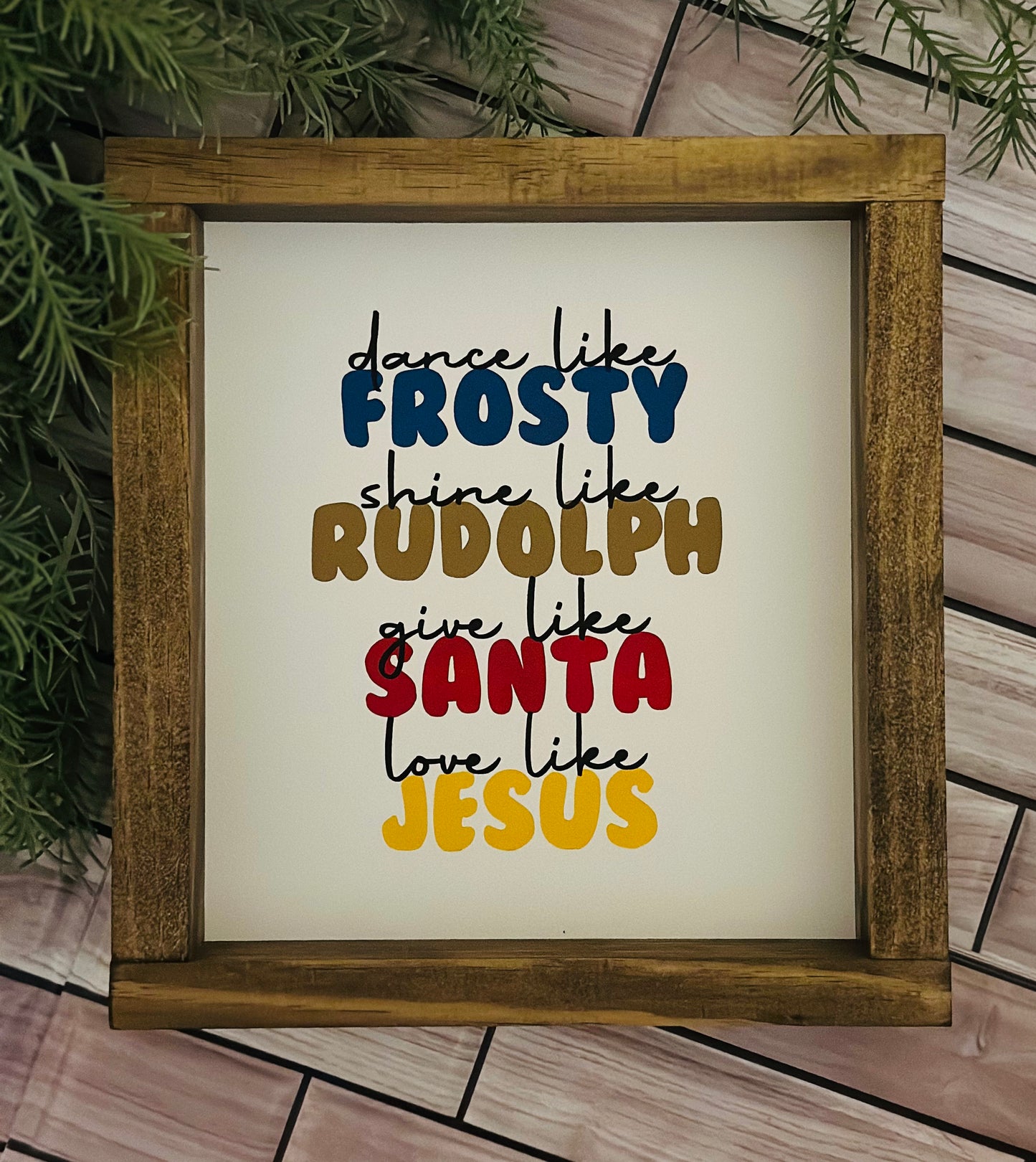 Frosty, Rudolph, Santa, Jesus