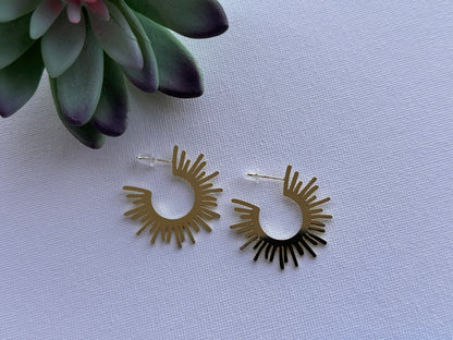 Radiant Sun Stud Earrings