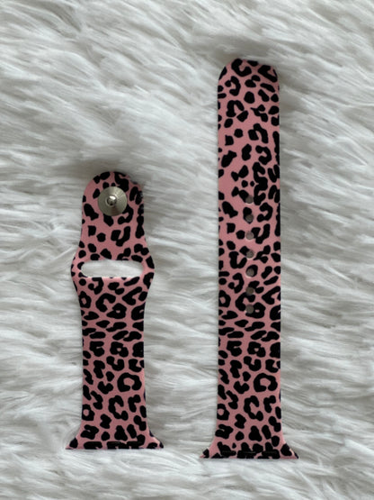 Pink Cheetah Watch Band