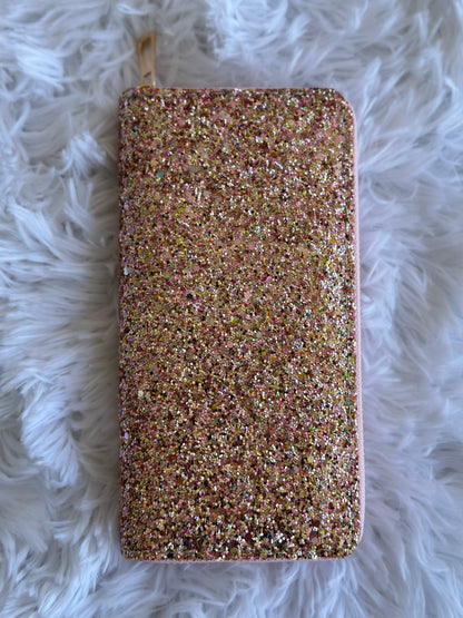 Glitter Zipper Wallet