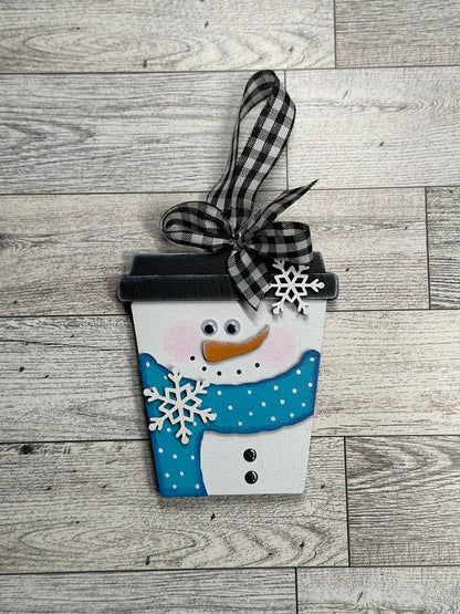 Latte Cup Ornament/ Gift Card Holder