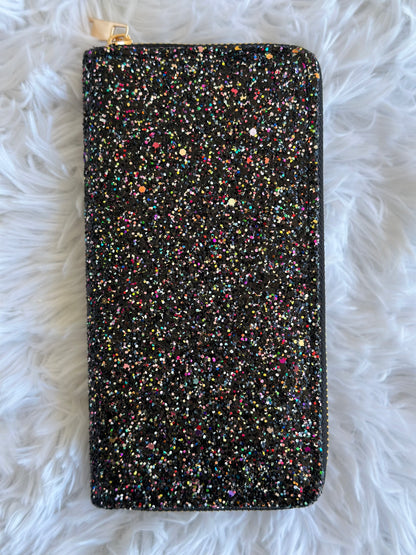 Glitter Zipper Wallet