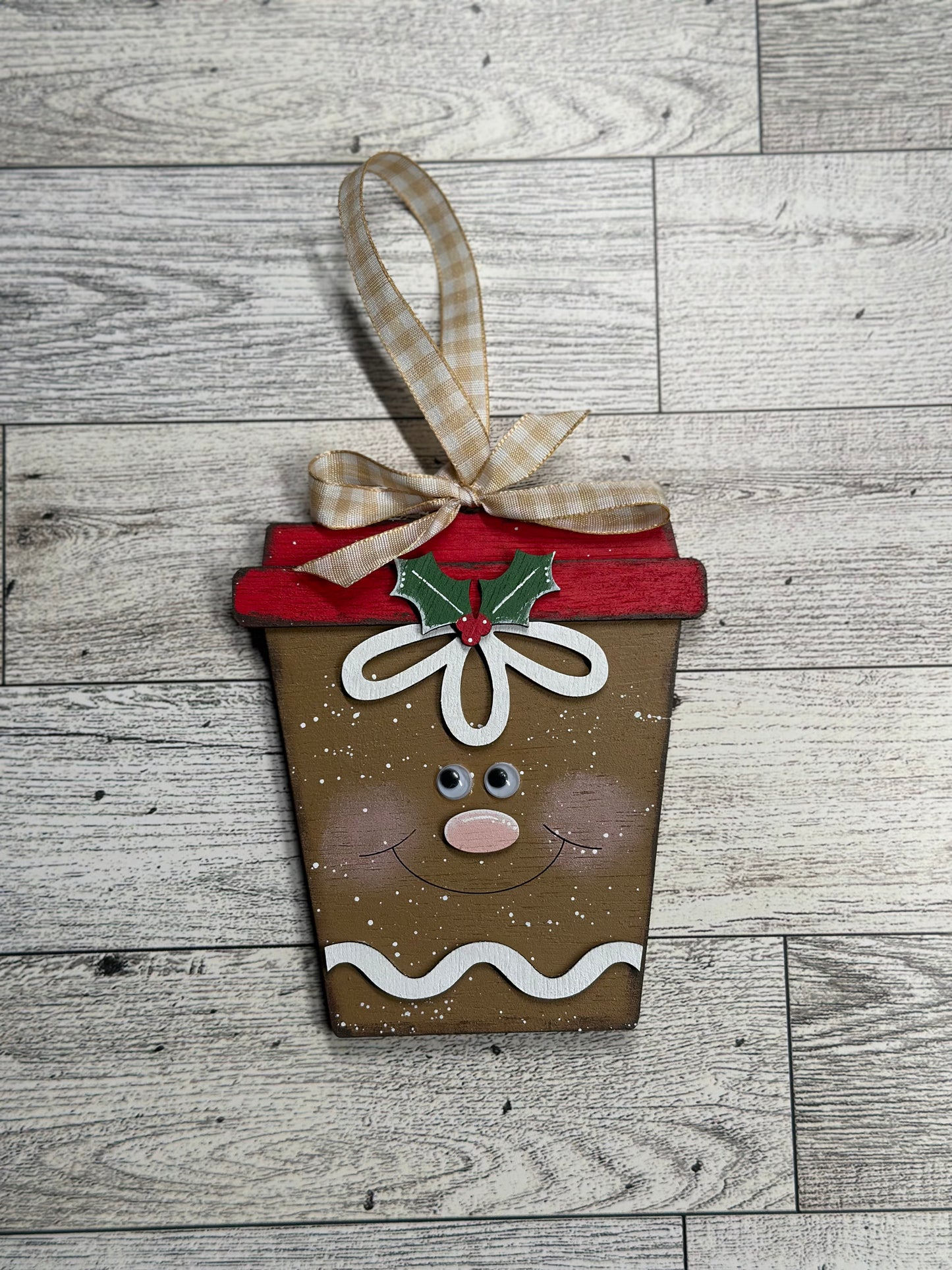 Latte Cup Ornament/ Gift Card Holder