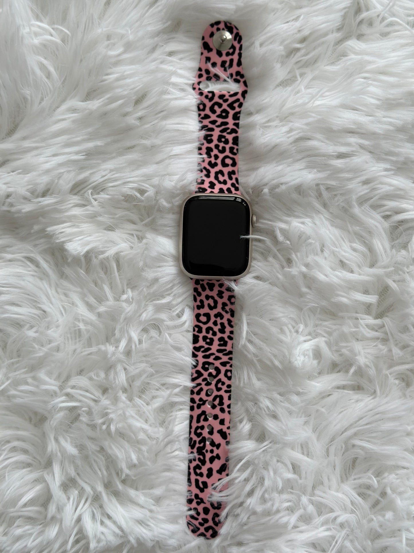 Pink Cheetah Watch Band