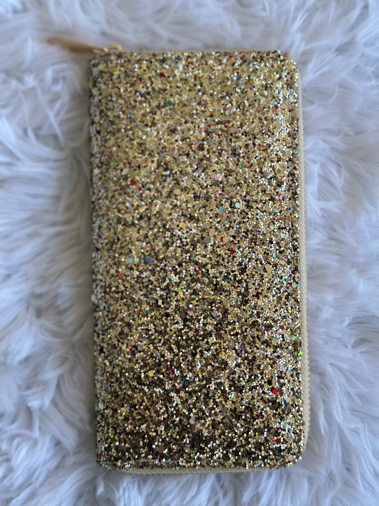 Glitter Zipper Wallet