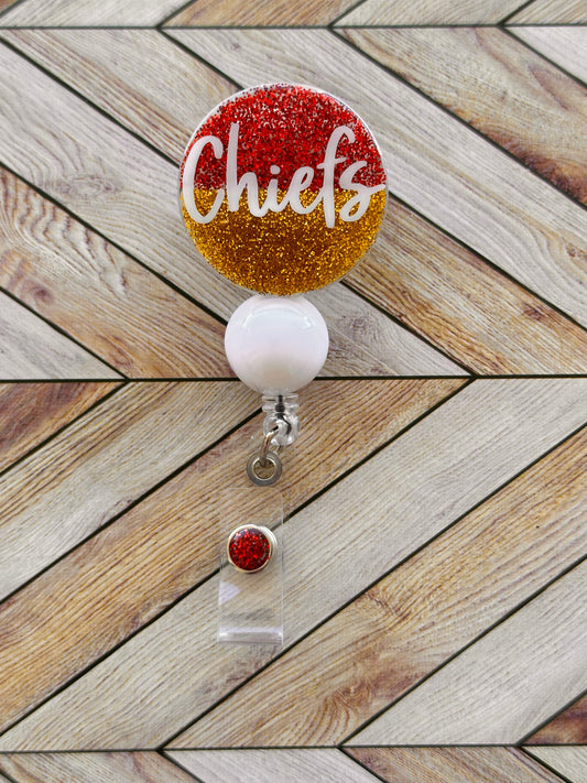 KC Chiefs Red/Gold Badge Reel