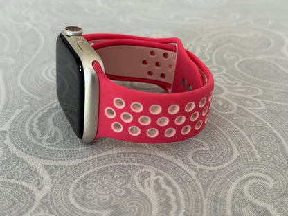 Pink Breathable Watch Band