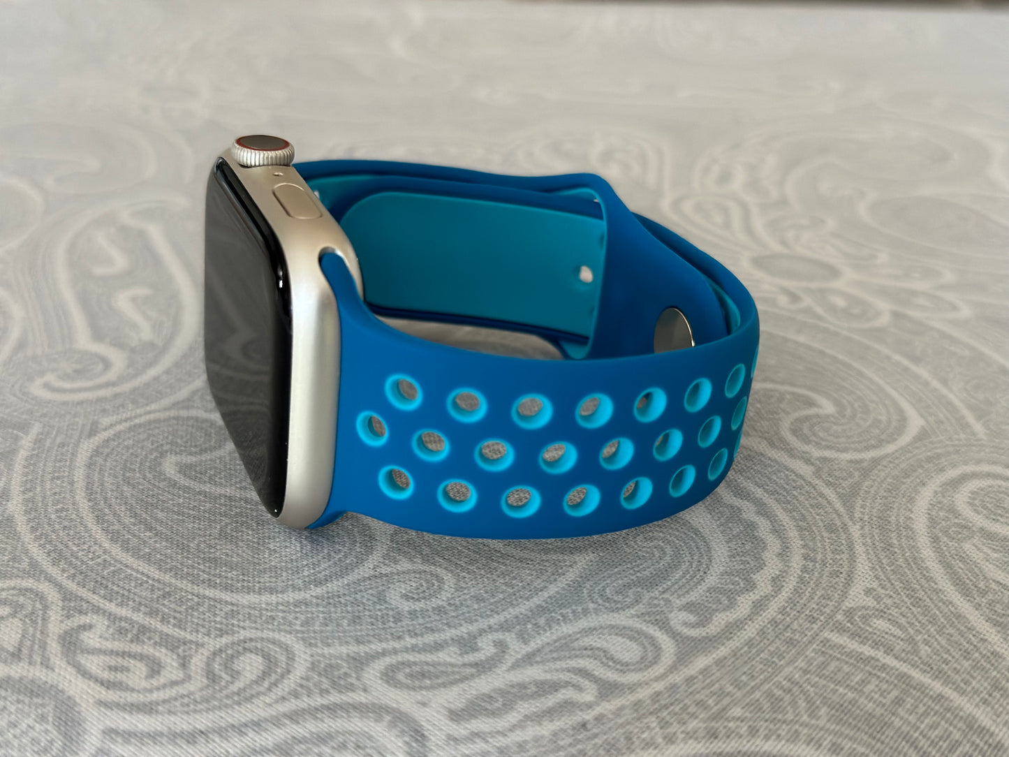 Blue/Light Blue Breathable Watch Band