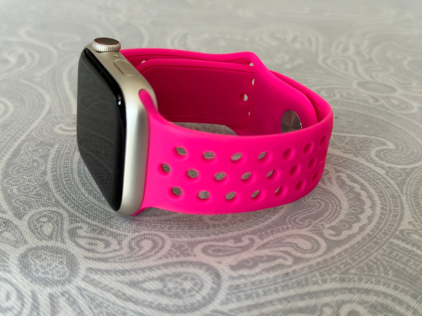 Hot Pink Breathable Watch Band