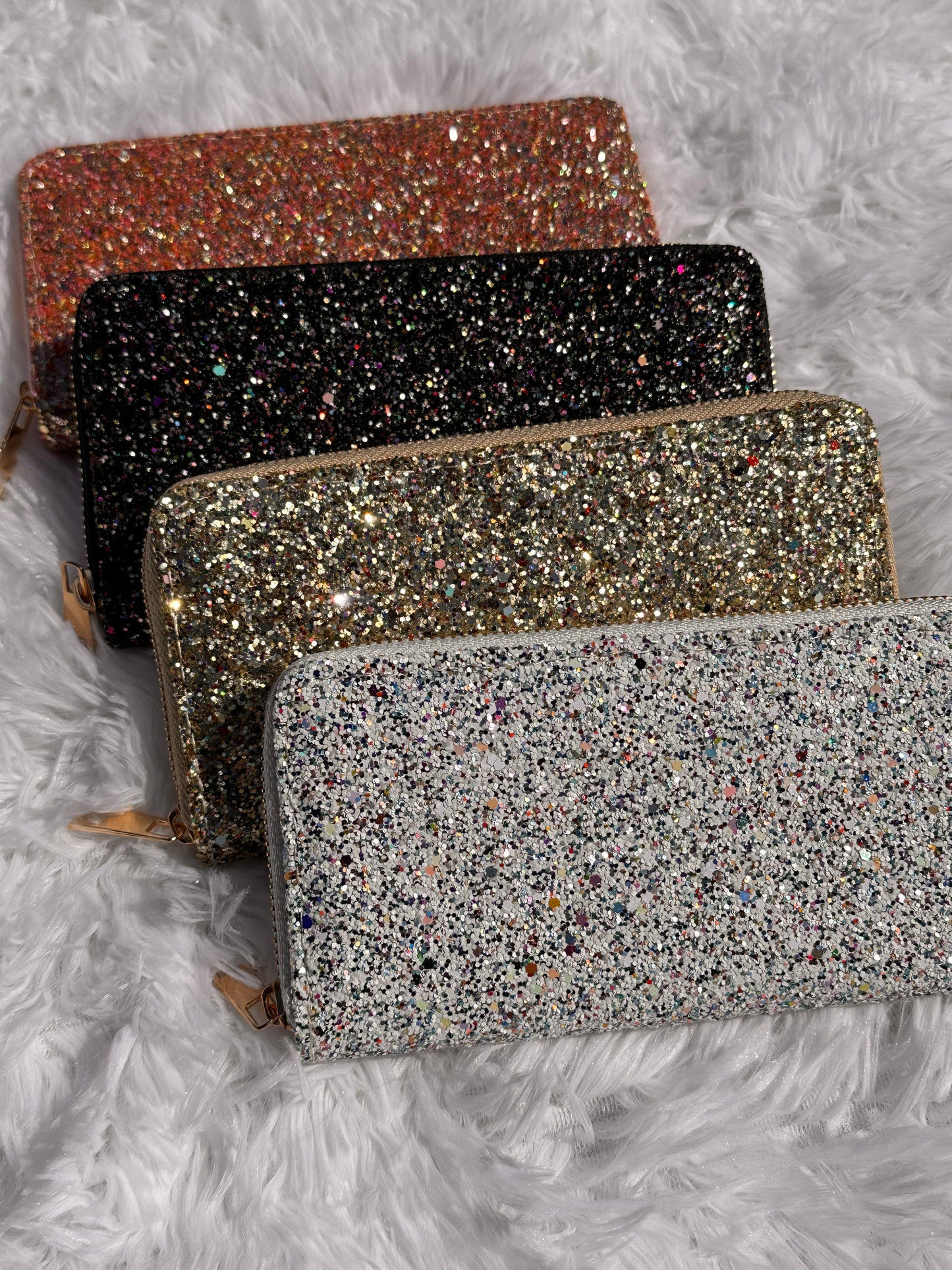 Glitter Zipper Wallet