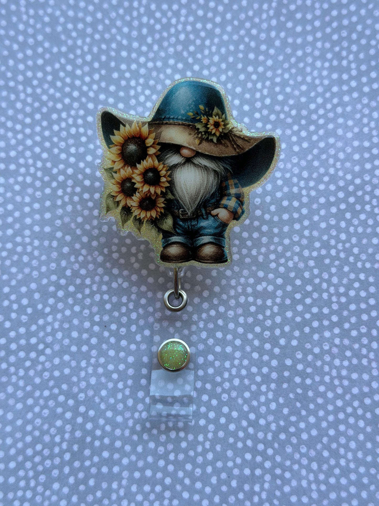 Sunflower Gnome Badge Reel