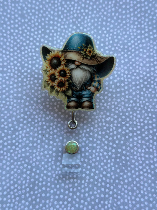 Sunflower Gnome Badge Reel