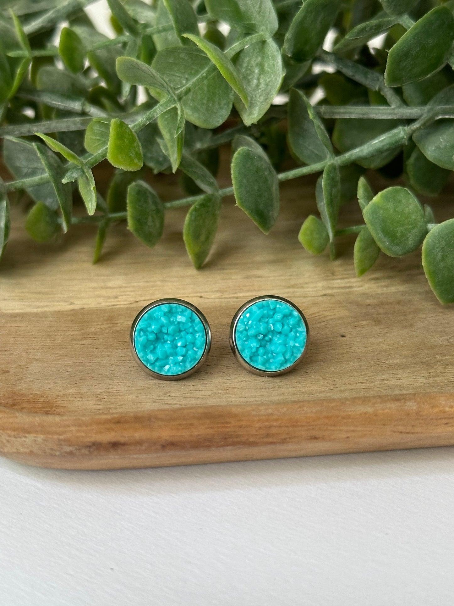 Neon Druzy Studs