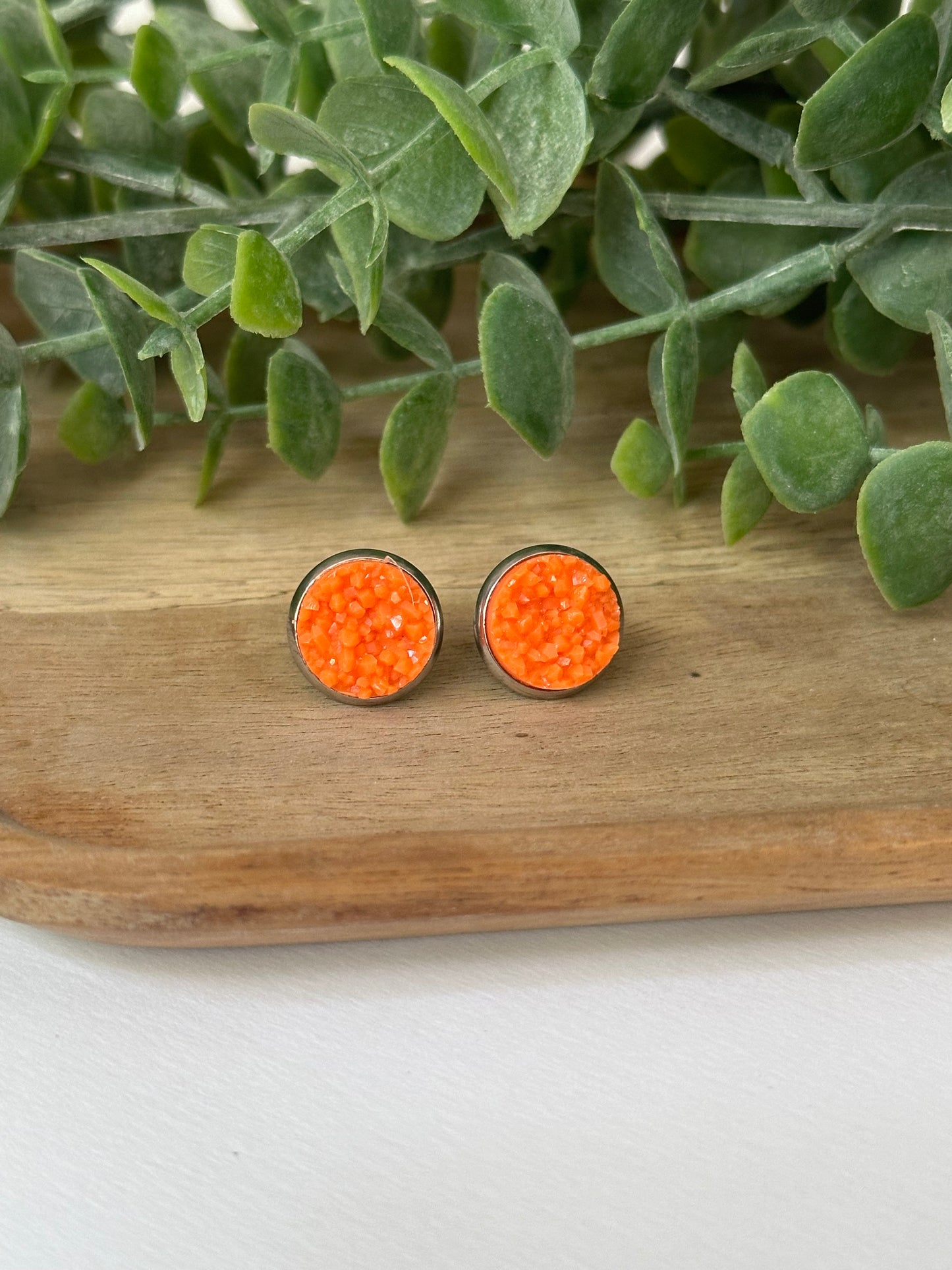 Neon Druzy Studs