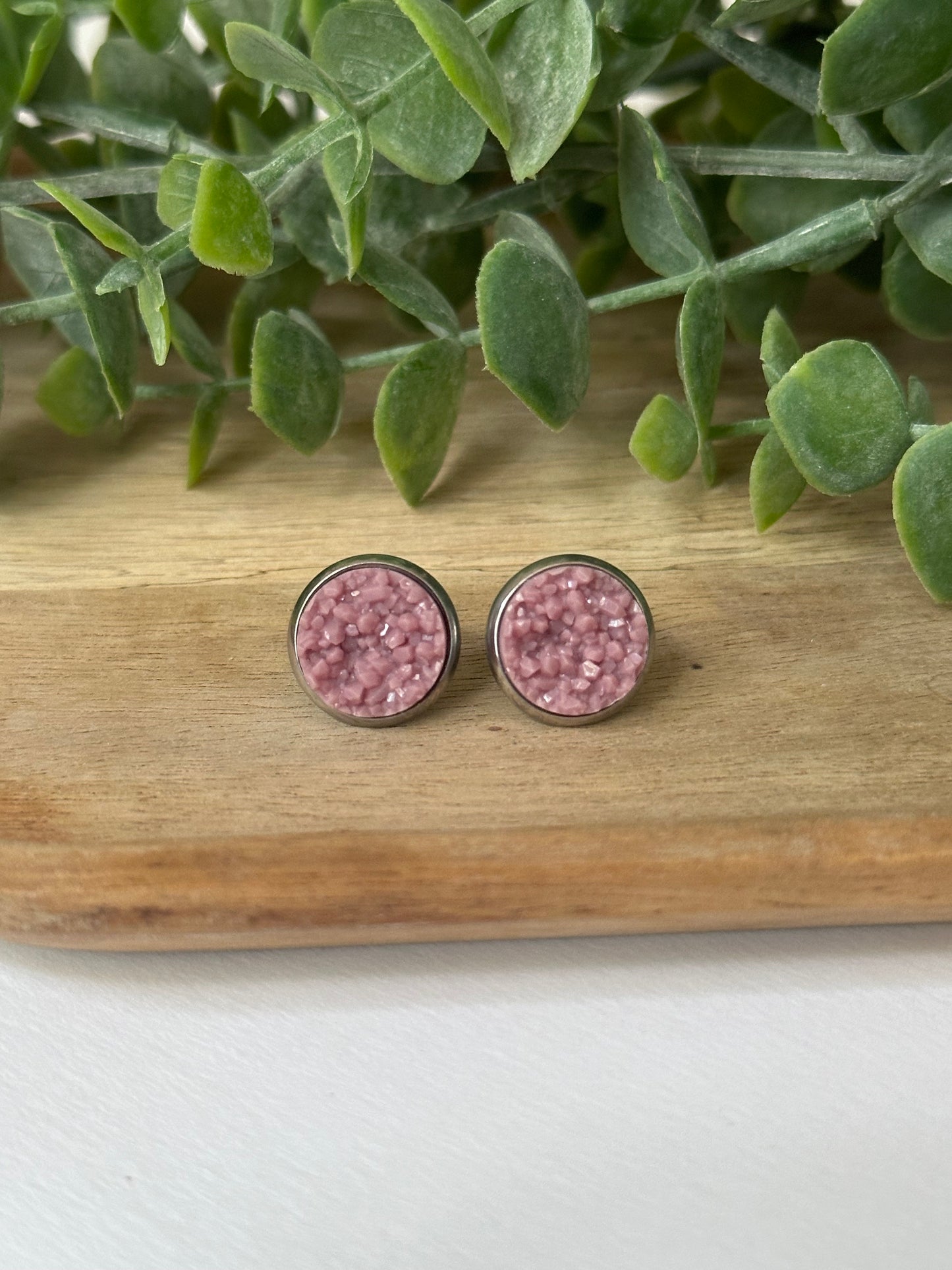 Spring Druzy Studs